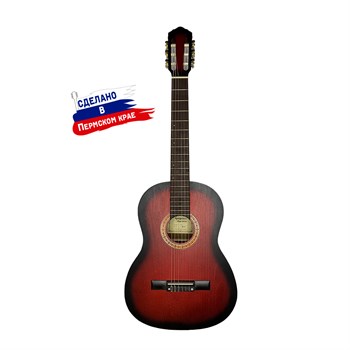 K-Red Гитара классическая, красная, Кунгурская Акустика K-Red - фото 17530