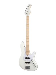NJS4-WHT Elrick NJS Series Бас-гитара, белая, с чехлом, Cort NJS4-WHT