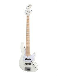 NJS5-WHT Elrick NJS Series Бас-гитара 5-струнная, белая, с чехлом, Cort NJS5-WHT