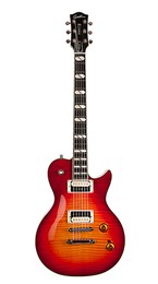 042609 Summit Classic Supreme LTD Cherry Burst Flame Электрогитара, с чехлом, Godin 042609