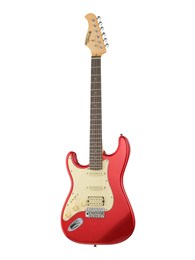 JMFST83LHRACAR Электрогитара ST83RA, леворукая, красная, Prodipe JMFST83LHRACAR