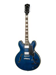 S-G16-TBL Электрогитара арктоп, синяя, Smiger S-G16-TBL