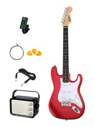BST-KIT-RD Электрогитара с комбоусилителем и аксессуарами, красная, Belcat BST-KIT-RD
