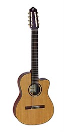 RCE159-8 Feel Series Классическая гитара 8-струнная, со звукоснимателем, с вырезом, Ortega RCE159-8