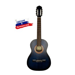 K-Black-3/4 Гитара классическая 3/4, черная, Кунгурская Акустика K-Black-3/4