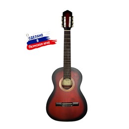 K-Red-3/4 Гитара классическая 3/4, красная, Кунгурская Акустика K-Red-3/4