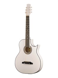 31CW Акустическая гитара, с вырезом, белая, Ижевский завод Т.И.М 31CW