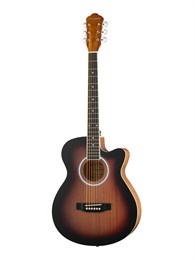HS-4040-MAS Акустическая гитара, с вырезом, красный санберст, Naranda HS-4040-MAS