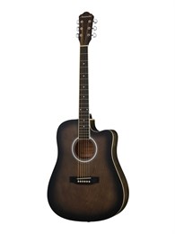 HS-4140-TBS Акустическая гитара, с вырезом, коричневый санберст, Naranda HS-4140-TBS