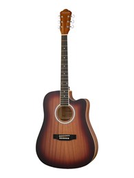 HS-4140-MAS Акустическая гитара, с вырезом, красный санберст, Naranda HS-4140-MAS