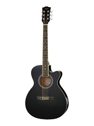 GA-H10-39-BK Акустическая гитара, с вырезом, черная, Smiger GA-H10-39-BK