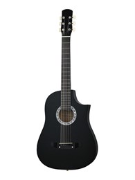 ACD-39A-513-BK Акустическая гитара, с вырезом, черная, АККОРД ACD-39A-513-BK