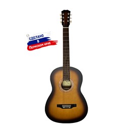 F-Sunburst Гитара акустическая, санберст, Кунгурская Акустика F-Sunburst