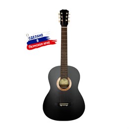 F-Black Гитара акустическая, черная, Кунгурская Акустика F-Black