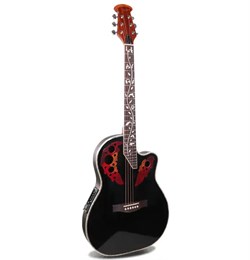 M-4160-EQ-TBK Электро-акустическая гитара, с вырезом, черная, Smiger M-4160-EQ-TBK