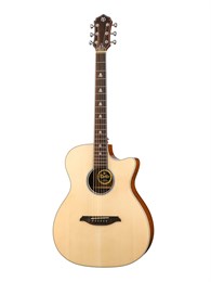 GAC-10NA Акустическая гитара, с чехлом, цвет натуральный, Mollo Guitar GAC-10NA