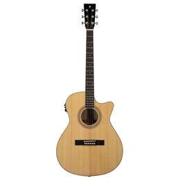 JMFSA150CEQ Электро-акустическая гитара, с вырезом, цвет натуральный, Prodipe JMFSA150CEQ