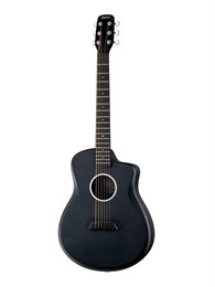 J2 Акустическая гитара, карбон, черная, Simple Fly J2