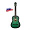 K-Green Гитара классическая, зеленая, Кунгурская Акустика K-Green - фото 17529