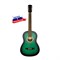 F-Green Гитара акустическая, зеленая, Кунгурская Акустика F-Green - фото 17723