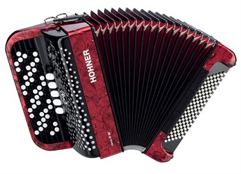 A4273 NOVA III 96 RED Аккордеон кнопочный Hohner A4273 - фото 11185