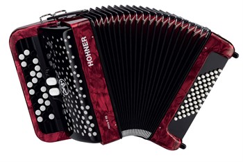 A4253 NOVA II 48 RED Аккордеон кнопочный Hohner A4253 - фото 11188