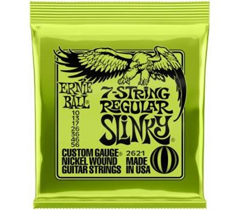 ERNIE BALL 2621 Nickel Wound Slinky Regular 10-56 - Струны для 7 струнной электрогитары Эрни Болл P02621-2 - фото 11844