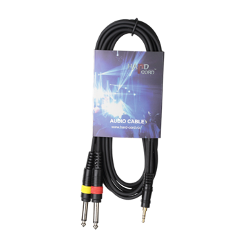 HardCord AJC-30 аудио кабель mini джек стерео-2 Jack mono 3m AJC-30 - фото 12047