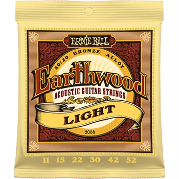 ERNIE BALL 2004 Earthwood 80/20 Bronze Light 11-52 - Струны для акустической гитары P02004 - фото 1826