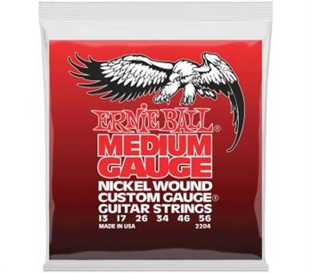 ERNIE BALL 2204 Nickel Wound Medium 13-56 - Струны для электрогитары P02204 - фото 2336