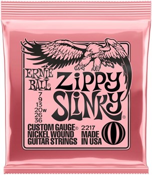 ERNIE BALL 2217 Nickel Wound Slinky Zippy 7-36 - Струны для электрогитары P02217 - фото 2835