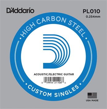 D'ADDARIO PL010 - Струна одиночная для акустической и электрогитары Даддарио PL010 - фото 3583