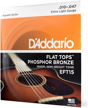 D'ADDARIO EFT 15 - Струны для акустической гитары EFT15 - фото 4570