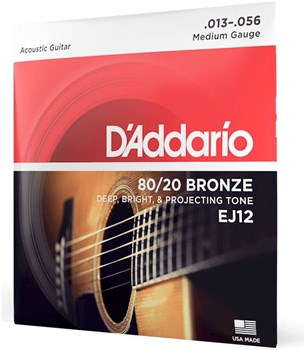 D'ADDARIO EJ12 - Струны для акустической гитары EJ12 - фото 4575