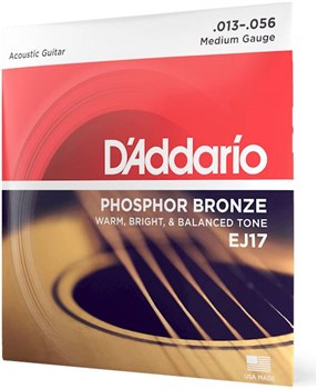 D'ADDARIO EJ17 - Струны для акустической гитары EJ17 - фото 4584