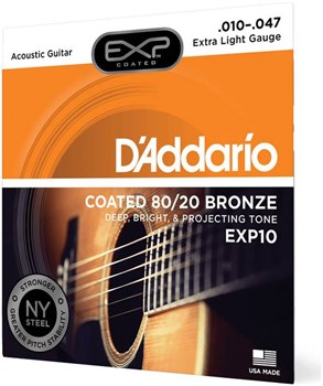 D'ADDARIO EXP10 - Струны для акустической гитары EXP10 - фото 4597