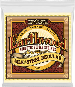 ERNIE BALL 2043 Earthwood Silk & Steel Regular 13-56 - Струны для акустической гитары P02043 - фото 4625