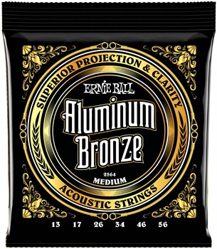 ERNIE BALL 2564 Aluminum Bronze Medium 13-56 - Струны для акустической гитары P02564 - фото 4648