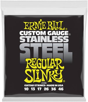 ERNIE BALL 2246 Stainless Steel Slinky Regular 10-46 - Струны для электрогитары P02246 - фото 4715