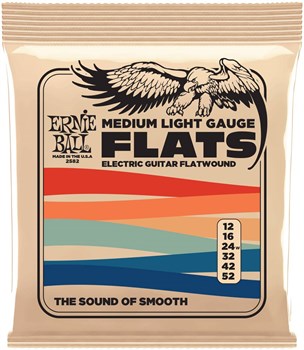 ERNIE BALL 2582 Flatwound Medium Light 11-52 - Струны для электрогитары P02582 - фото 4725