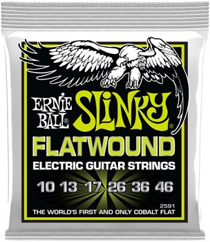 ERNIE BALL 2591 Slinky Flatwound Regular 10-46 - Струны для электрогитары P02591 - фото 4727