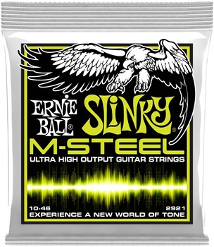 ERNIE BALL 2921 M-Steel Slinky Regular 10-46 - Струны для электрогитары P02921 - фото 4741