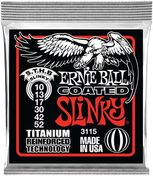 ERNIE BALL 3115 RPS Coated Titanium Slinky Skinny Top Heavy Bottom 10-52 - Струны для электрогитары P03115 - фото 4744