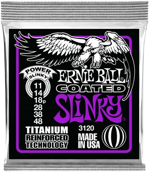 ERNIE BALL 3120 RPS Coated Titanium Slinky Power 11-48 - Струны для электрогитары P03120 - фото 4745