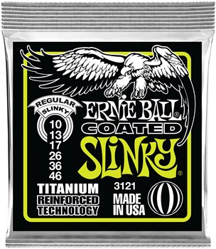 ERNIE BALL 3121 RPS Coated Titanium Slinky Regular 10-46 - Струны для электрогитары P03121 - фото 4746