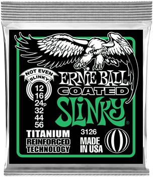 ERNIE BALL 3126 RPS Coated Titanium Slinky Not Even 12-56 - Струны для электрогитары P03126 - фото 4750