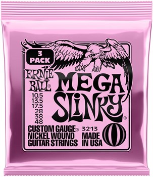 ERNIE BALL 3213 Nickel Slinky Mega 3 Pack 10.5-48 - Струны для электрогитары P03213 - фото 4753