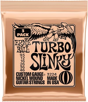 ERNIE BALL 3224 Nickel Slinky Turbo 3 Pack 9.5-46 - Струны для электрогитары P03224 - фото 4759