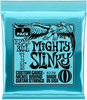 ERNIE BALL 3228 Nickel Slinky Mighty 3 Pack 8.5-40 - Струны для электрогитары P03228 - фото 4763