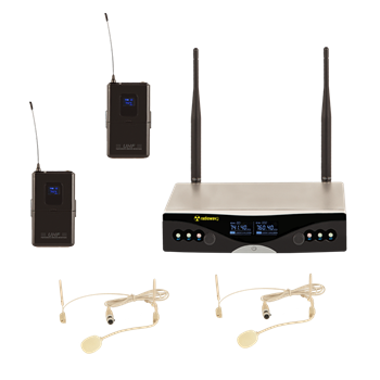 Radiowave UHS-402S радиосистема с 2 головными микрофонами телесного цвета UHS-402S - фото 5050